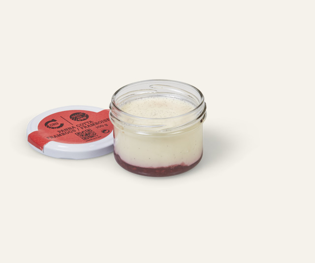 Panna cotta framboos