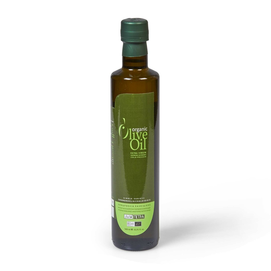 Huile d'olive vierge extra Ladopetra, disponible auprès de CRU.