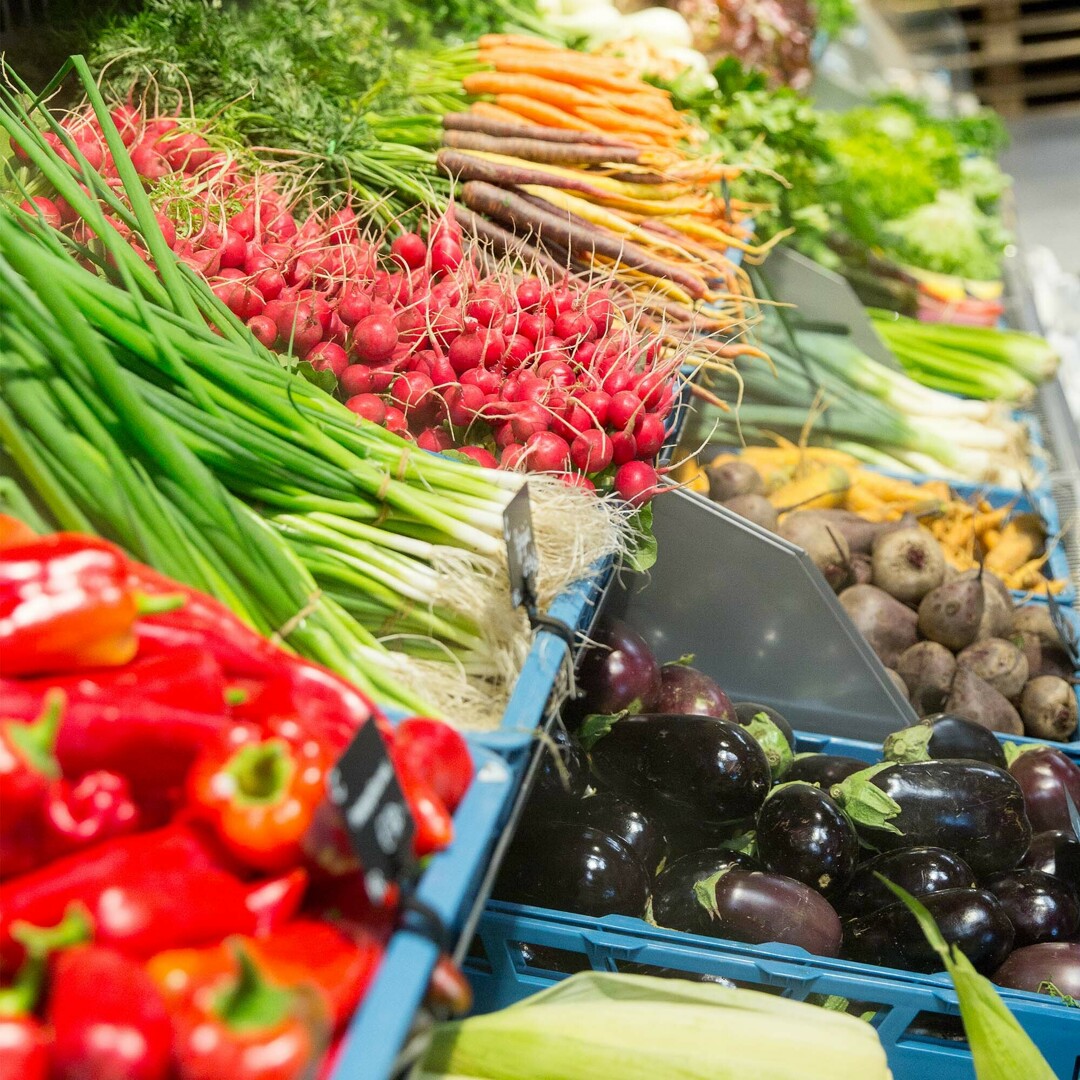 Légumes frais du marché frais CRU.