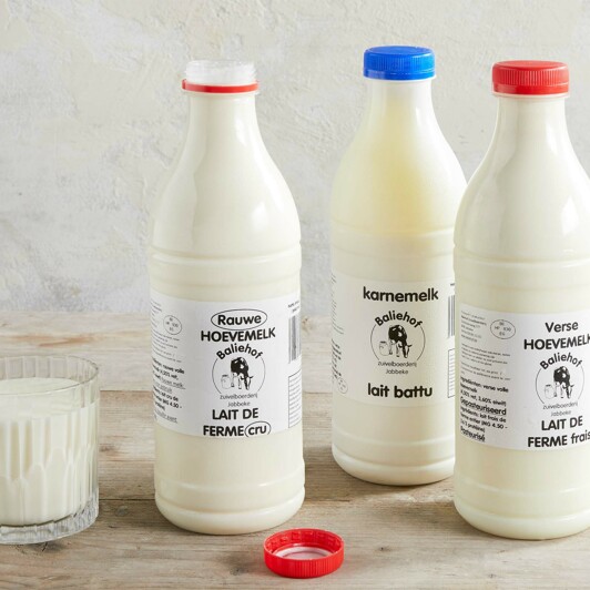 3 types de lait de Baliehof