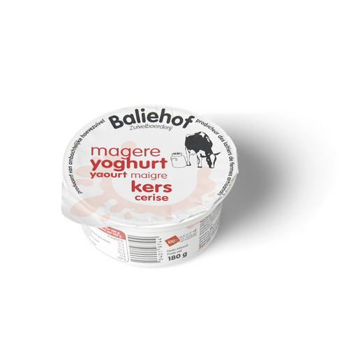 Yoghurt mager kersen 180 g