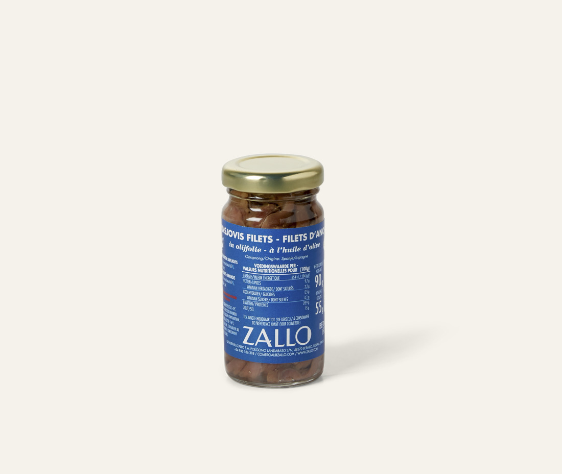 Filets d'anchois salés à l'huile d'olive Zallo
