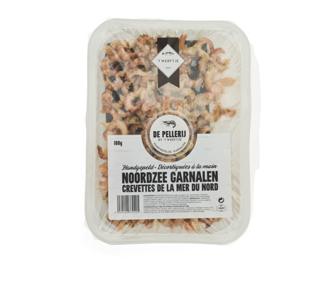 Crevettes grises décortiquées à la main 100g
