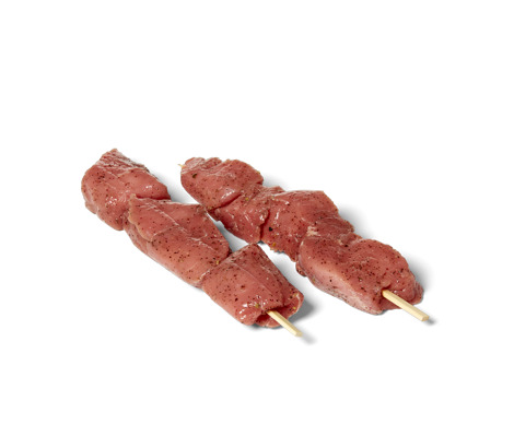Kalfsbrochette gekruid