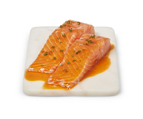 Gemarineerde zalmfilet (gember)
